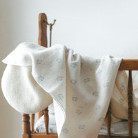 Ferne Blue Floral Swaddle