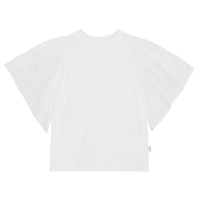 Molo White Ritza Flutter Sleeve Tee