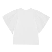 Molo White Ritza Flutter Sleeve Tee