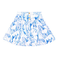 Molo Blue Horses Betsy Skirt