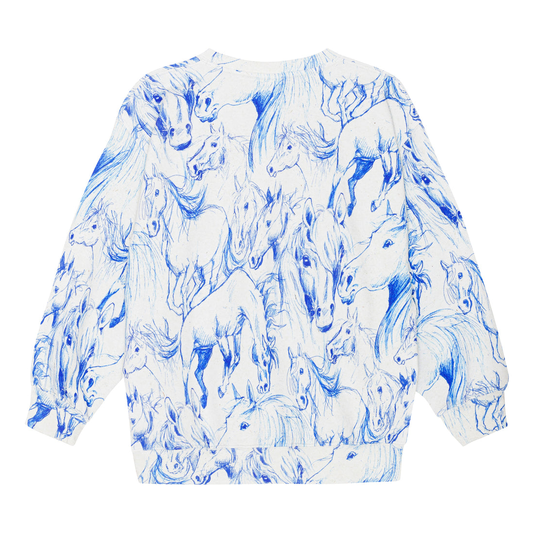 Molo Blue Horses Monti Sweatshirt
