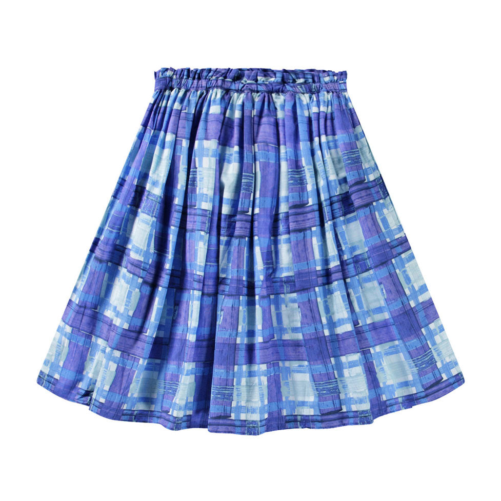 Molo Blue Checks Brisali Skirt
