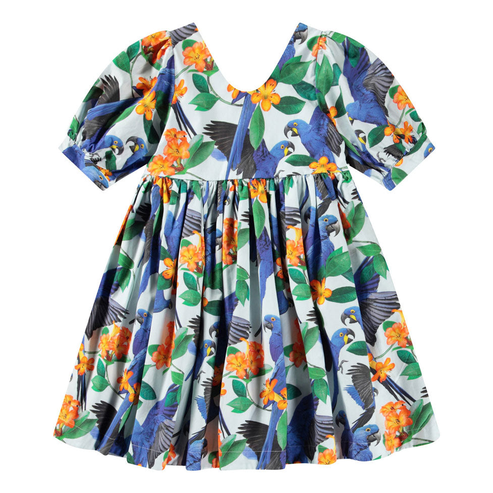 Molo Macaws Blue Camilo Dress