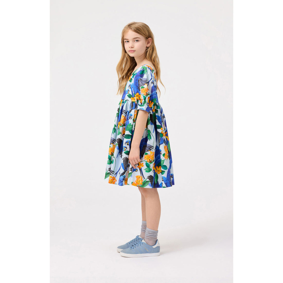 Molo Macaws Blue Camilo Dress