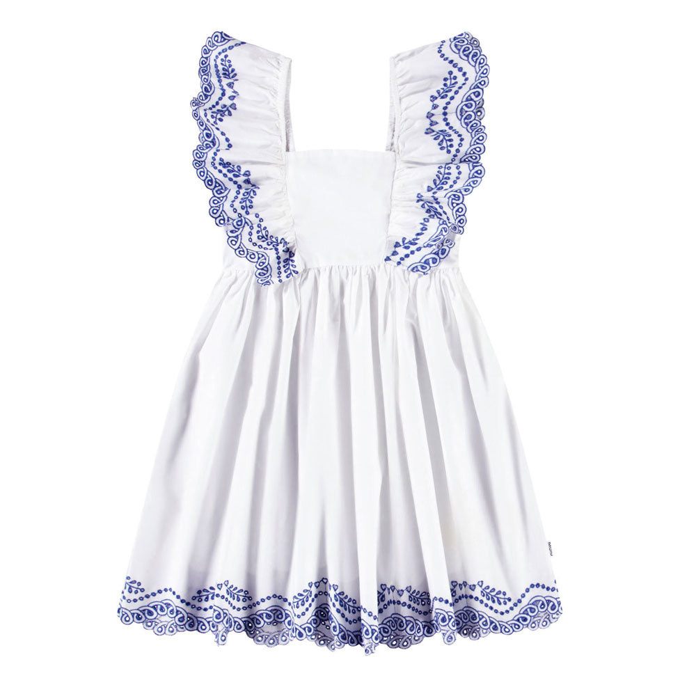 Molo Crisp White Clementine Dress