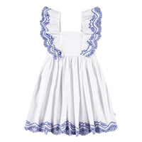 Molo Crisp White Clementine Dress