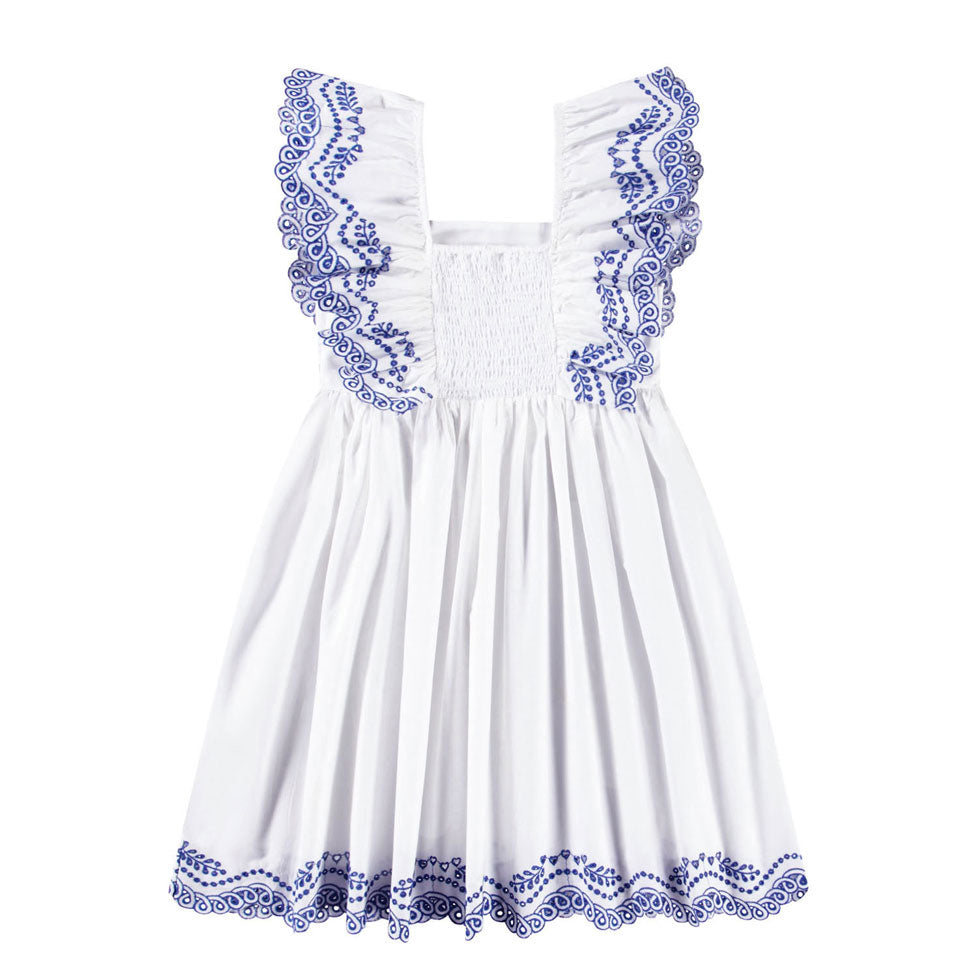 Molo Crisp White Clementine Dress