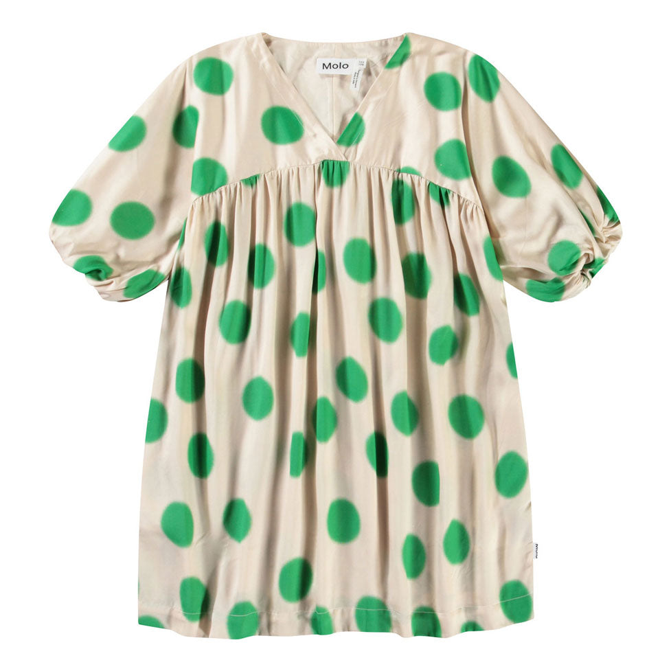 Molo Green Dots Camellia Dress