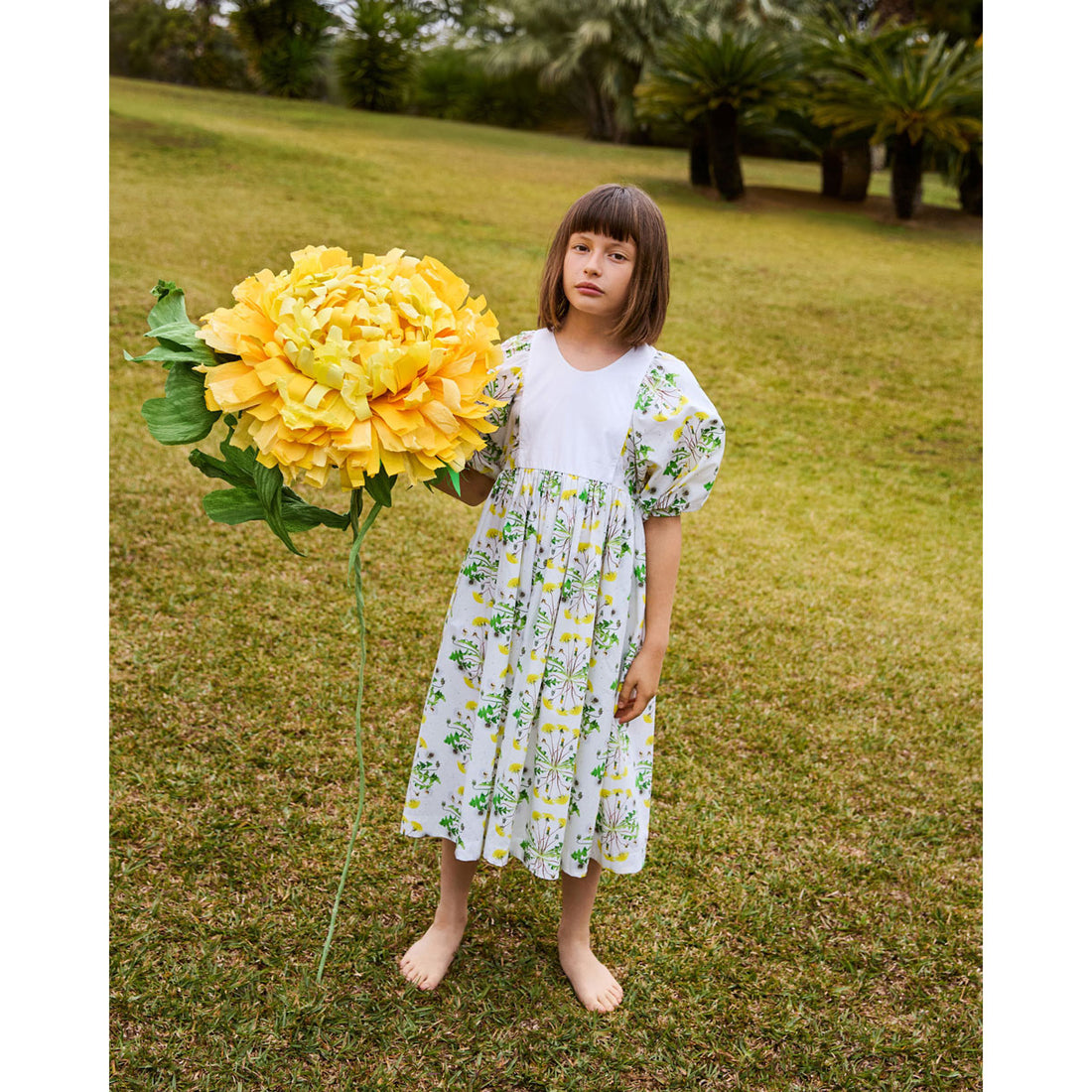 Molo Dandelion Dotty Cinza Dress