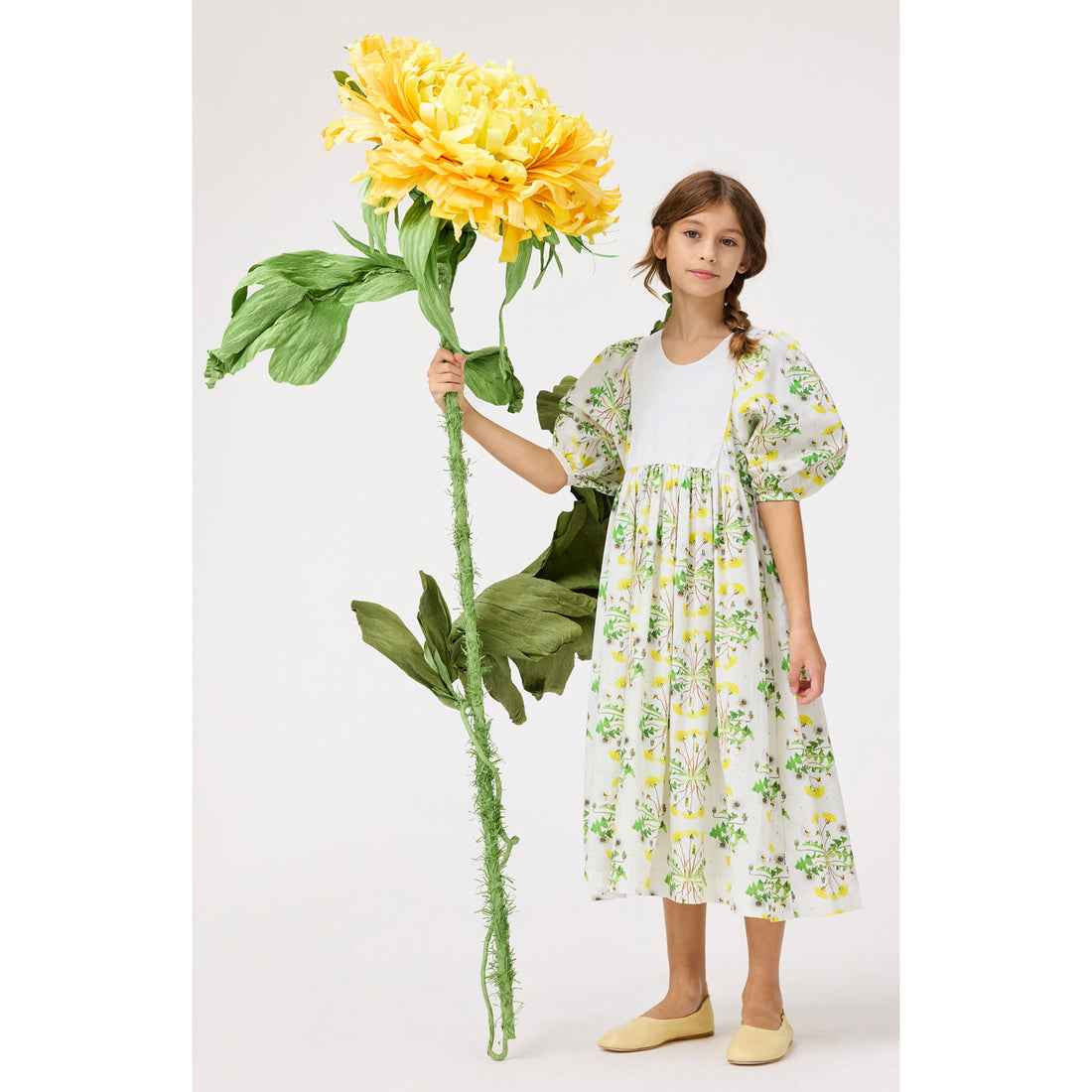 Molo Dandelion Dotty Cinza Dress