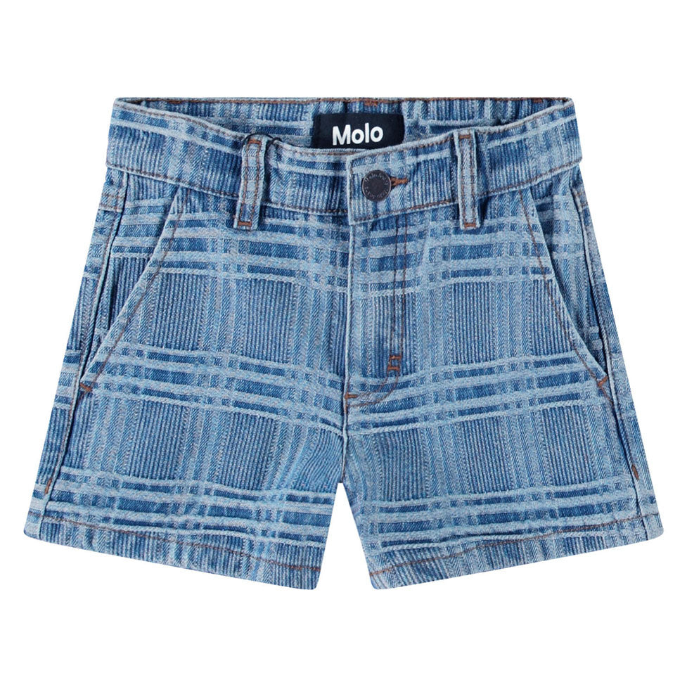 Molo Washed Check Alvira Shorts