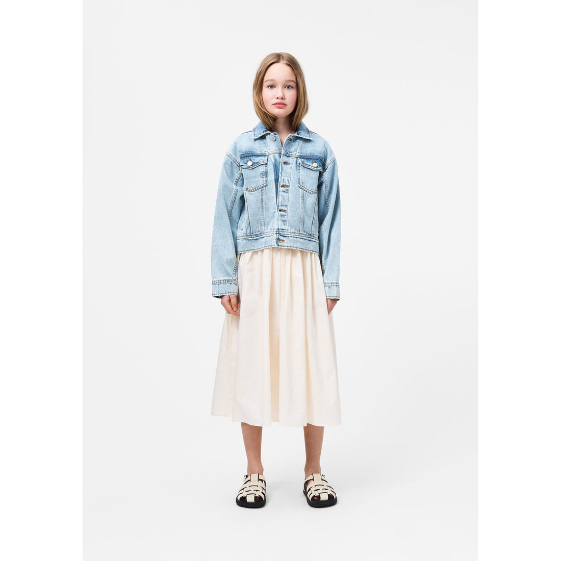 Molo Pearled Ivory Corella Dress
