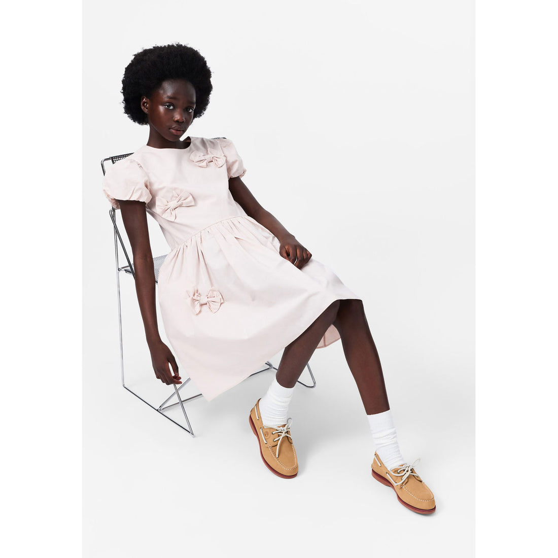 Molo Soft Powder Cyan Dress