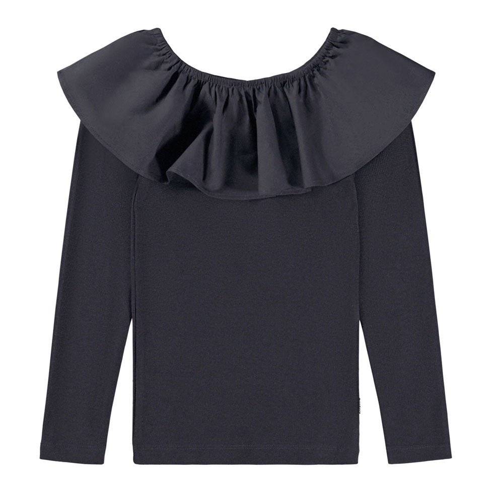 Molo Purple Black Renate LS Tee