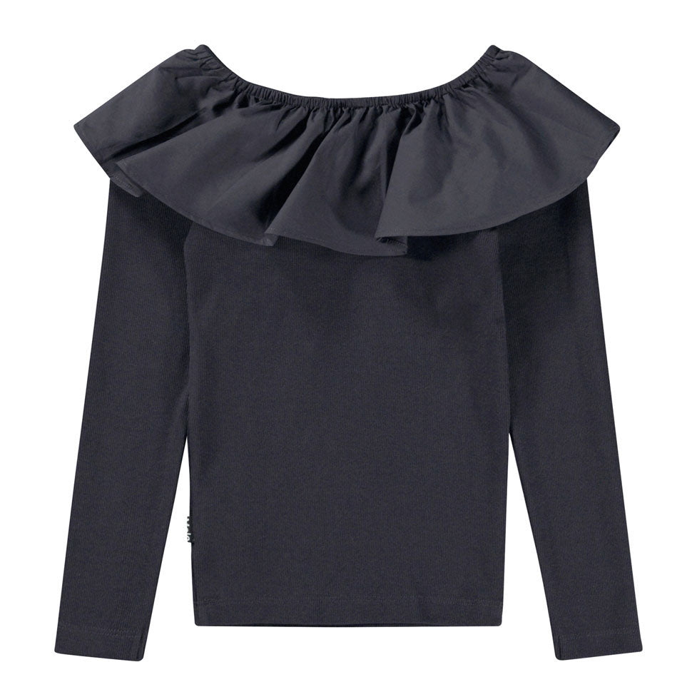 Molo Purple Black Renate LS Tee