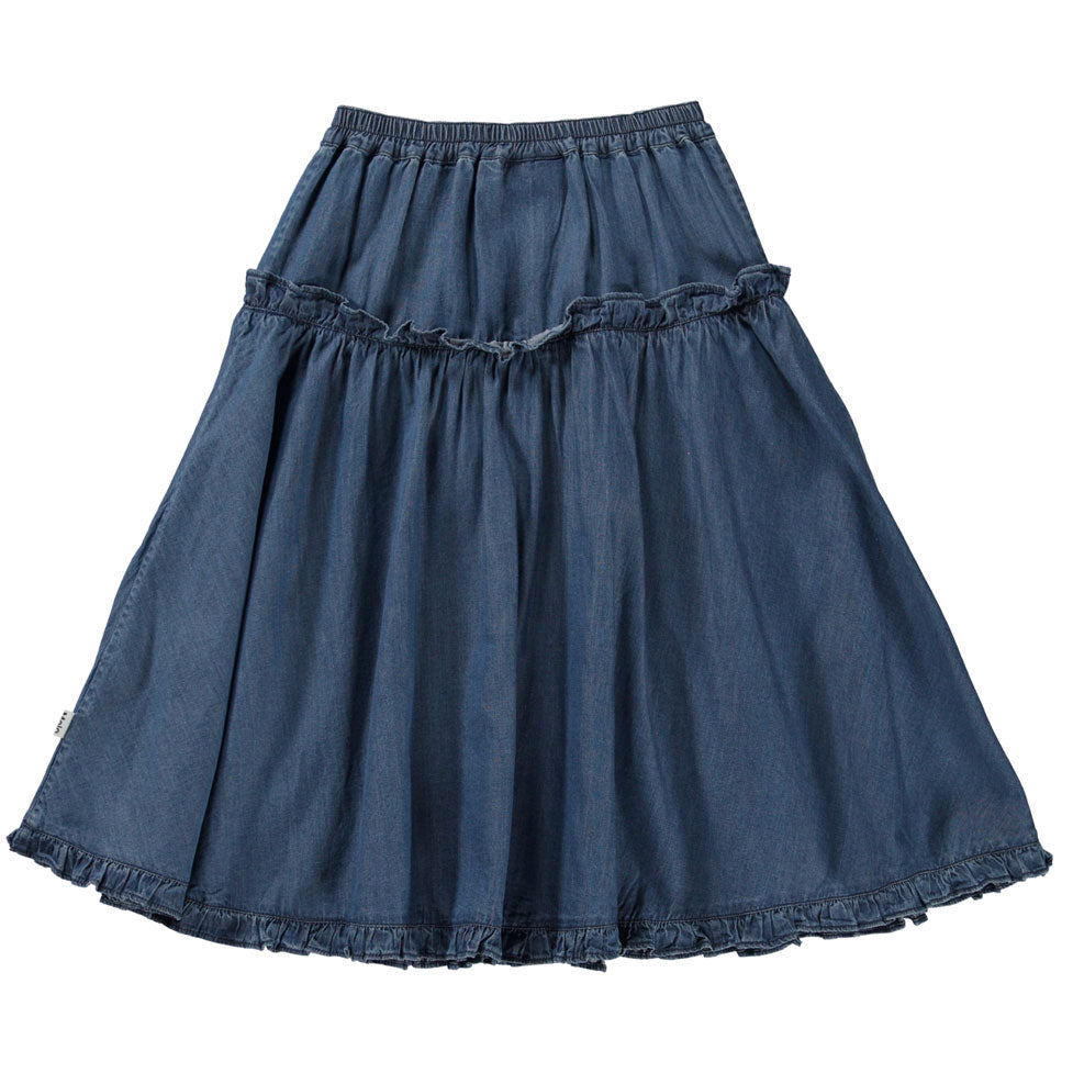 Molo Washed Chambrey Berit Skirt