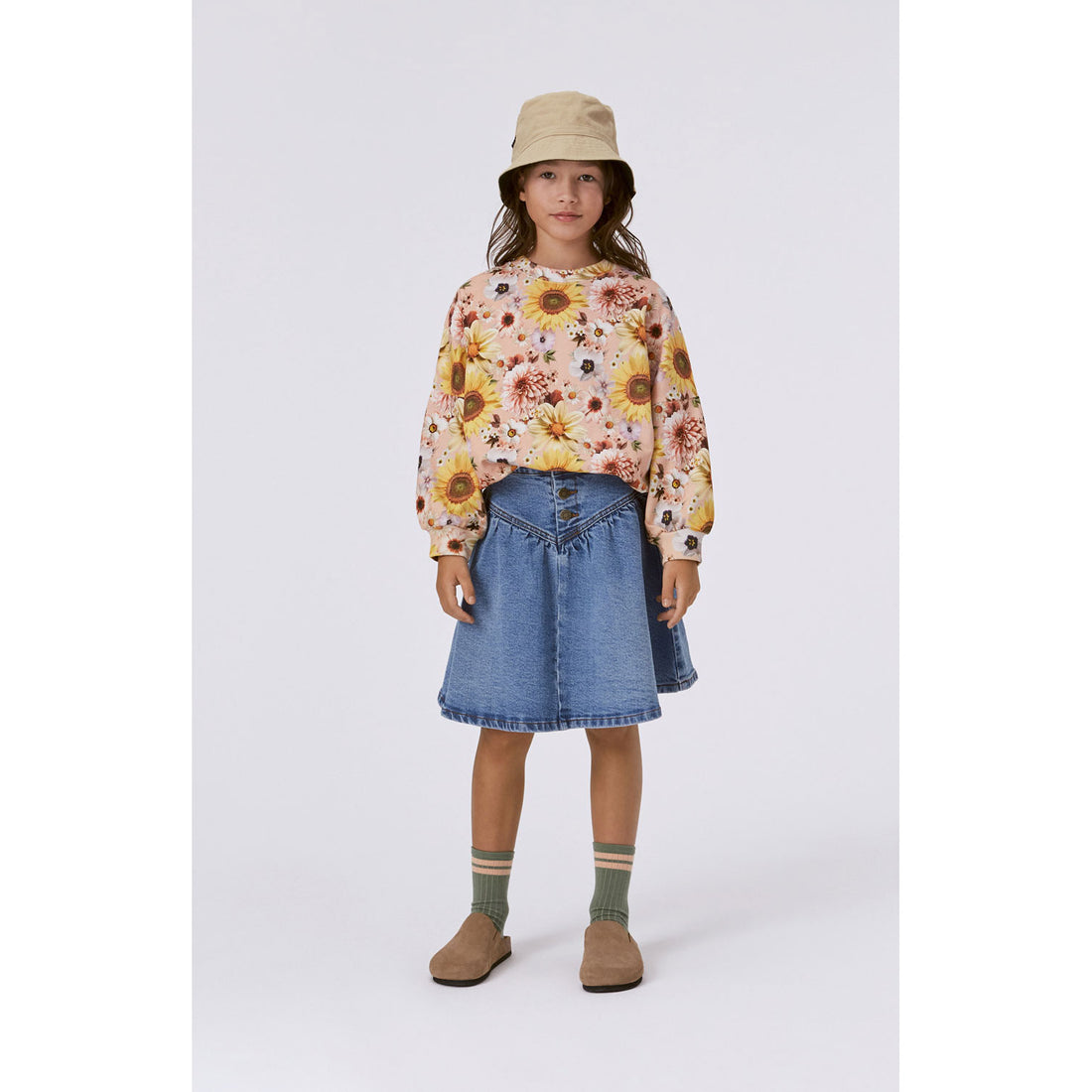 Molo Floral Peach Marika Sweatshirt