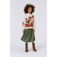 Molo Red Sunflowers Mika Sweatshirt