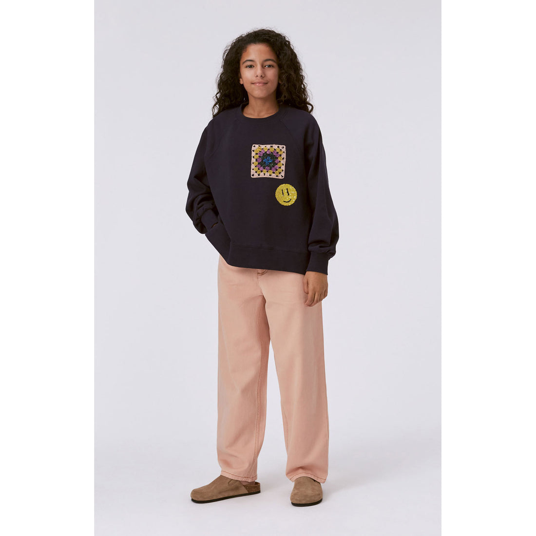 Molo Purple Black Marilee Sweatshirt