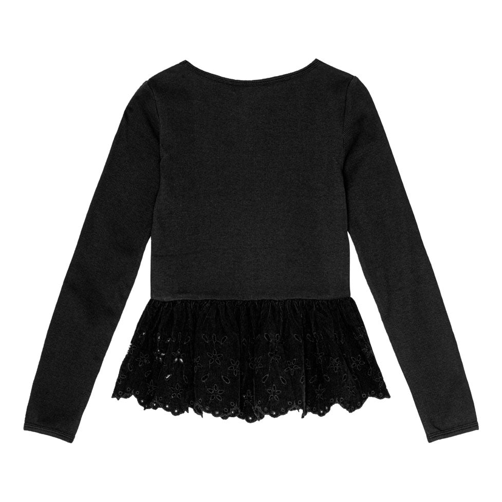 Molo Black Riana Long Sleeve T-Shirt