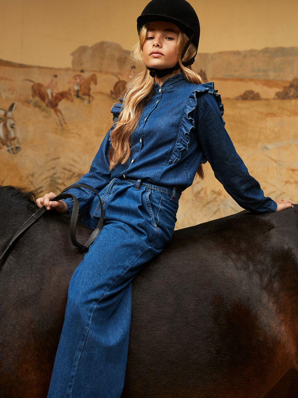 Molo Mid Blue Wash Raphaella LS Shirt