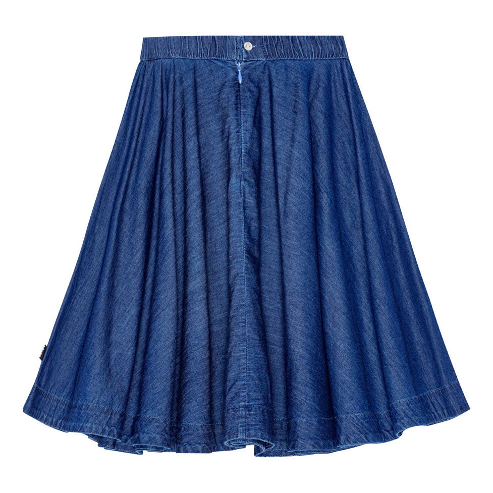Molo Mid Blue Wash Bell Skirt