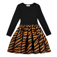 Molo Zebra Denim Casie LS Dress