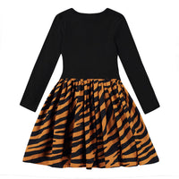 Molo Zebra Denim Casie LS Dress