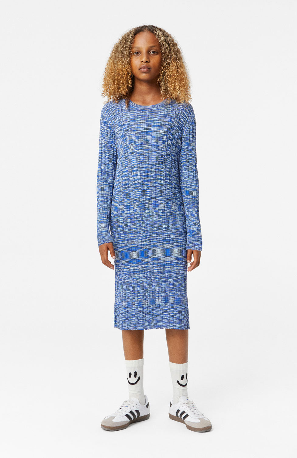 Molo Blue Moulin Camille LS Dress