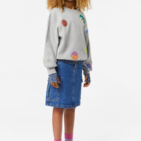 Molo Grey Melange Marge Sweatshirt