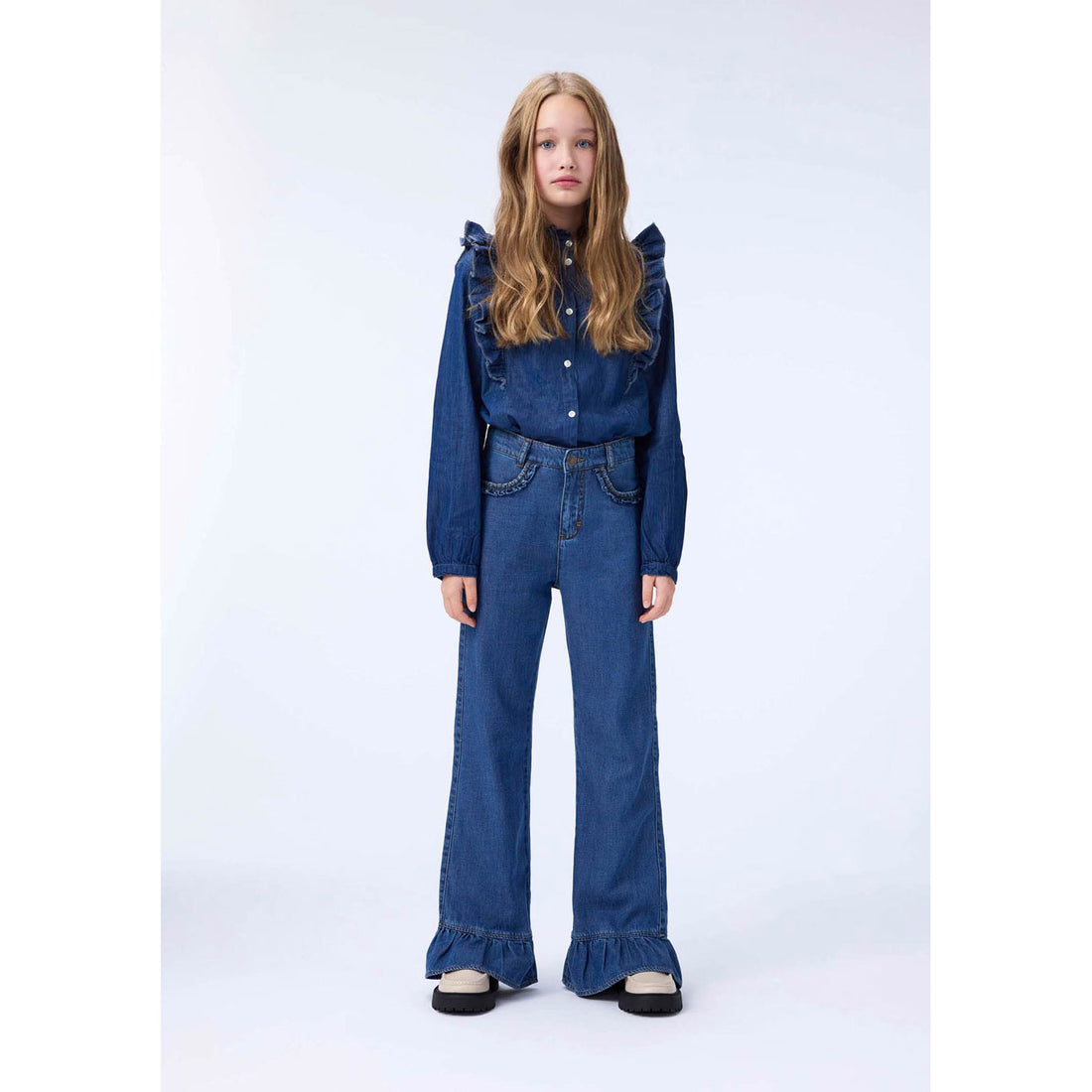 Molo Washed Blue Raphaella Shirt