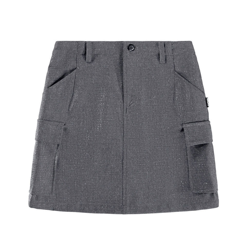 Molo Grey Silver Check Belli Skirt