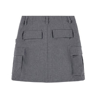 Molo Grey Silver Check Belli Skirt