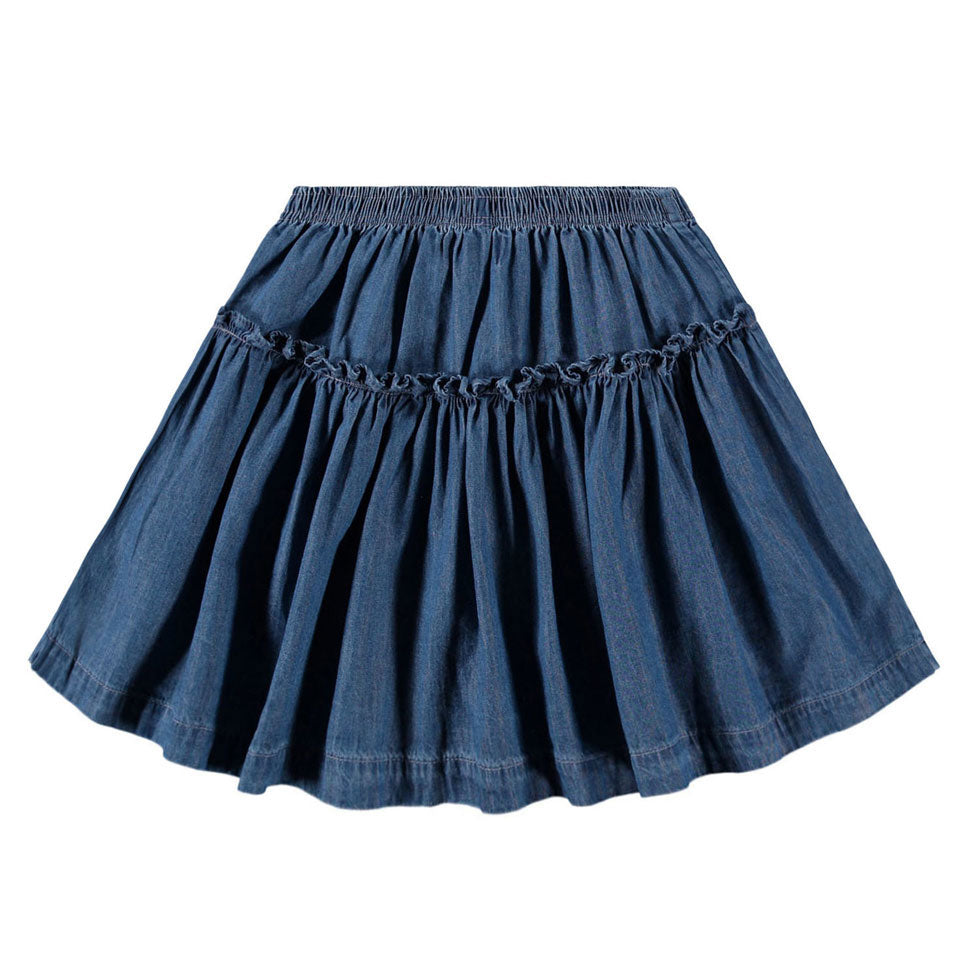 Molo Washed Blue Bel Skirt