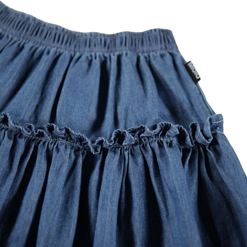 Molo Washed Blue Bel Skirt