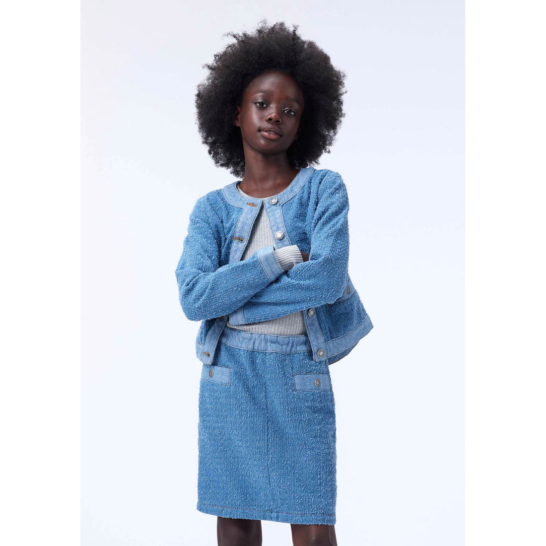 Molo Boucl� Blue Bente Skirt