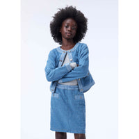 Molo Boucl� Blue Bente Skirt