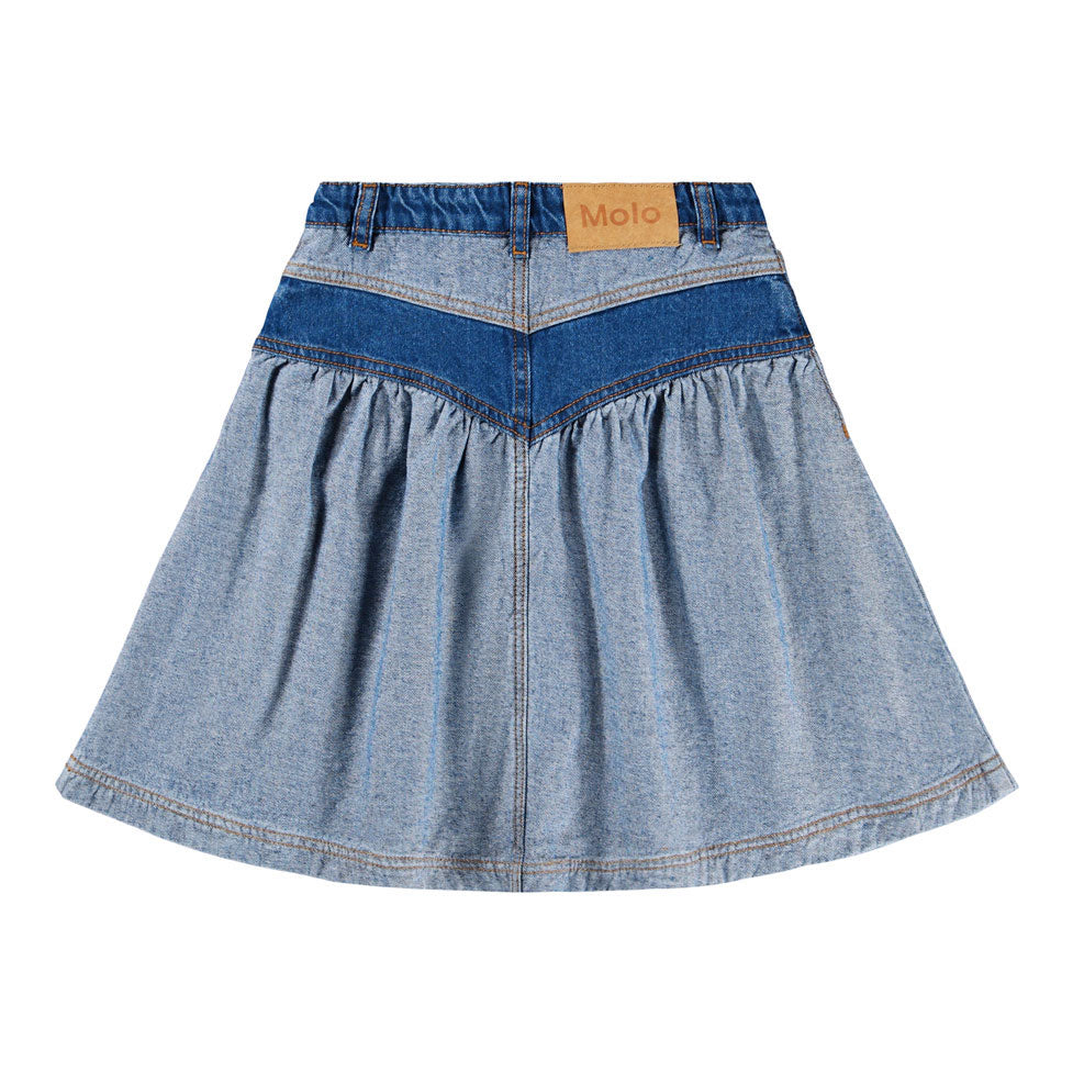 Molo Two Side Denim Becca Skirt