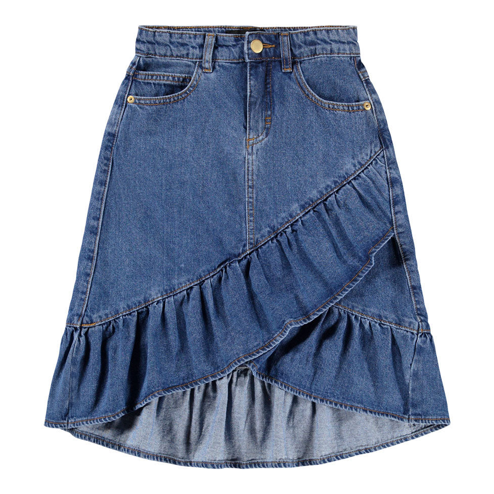 Molo Mid Blue Denim Belinda Skirt