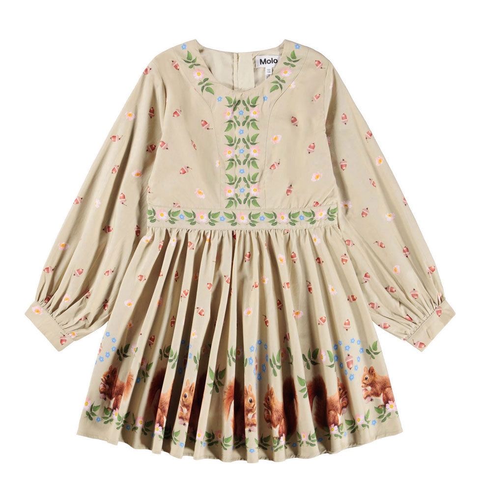 Molo Acorn Squirrels Coralie Dress