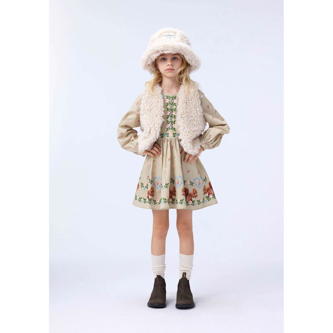 Molo Acorn Squirrels Coralie Dress