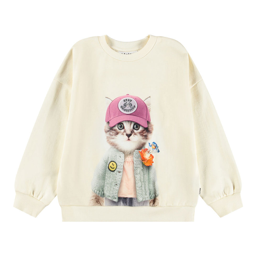 Molo Kitty Miauu Maxi Sweatshirt