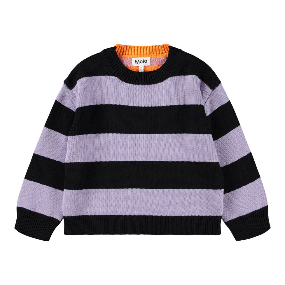 Molo Black Wide Stripe Gitty Sweater