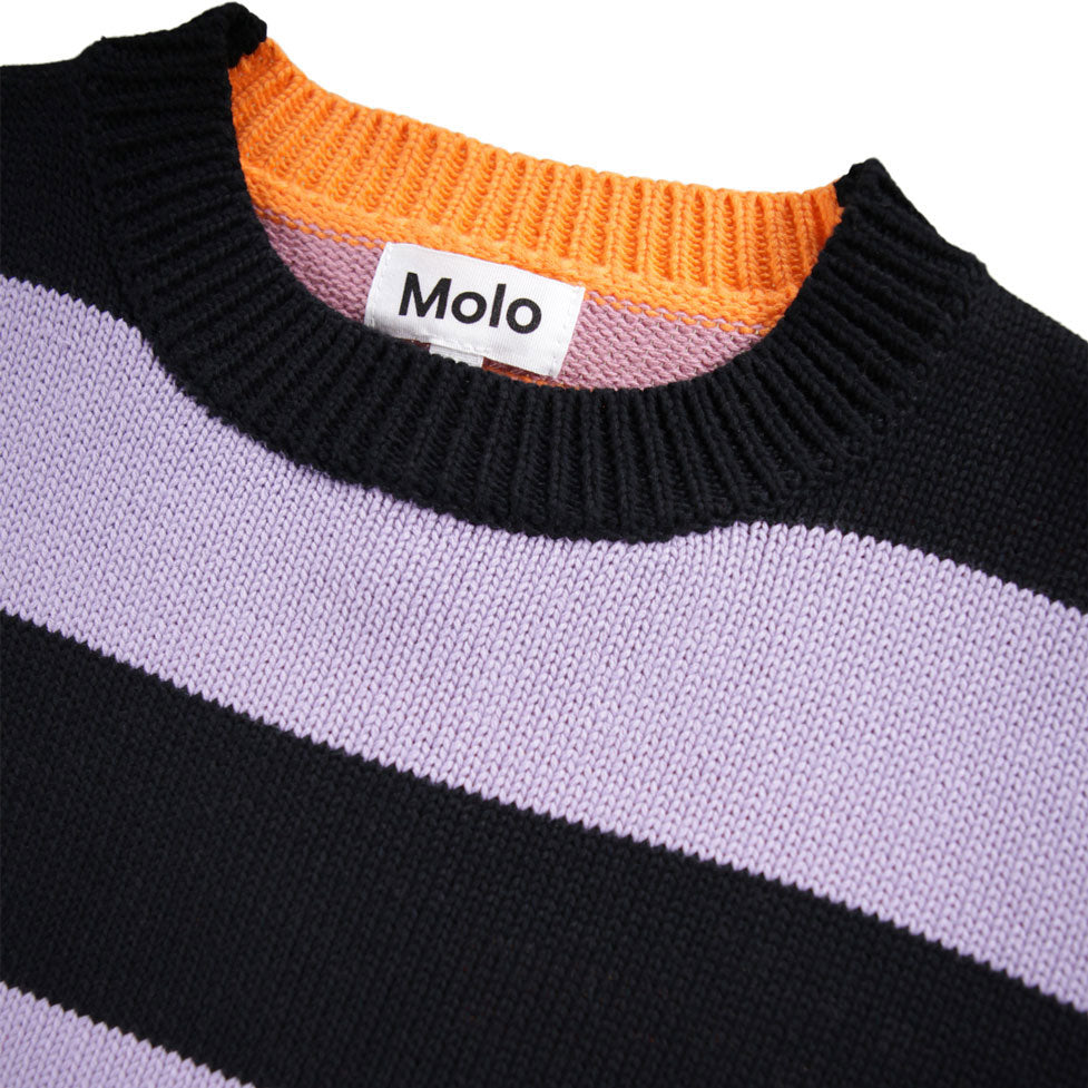 Molo Black Wide Stripe Gitty Sweater