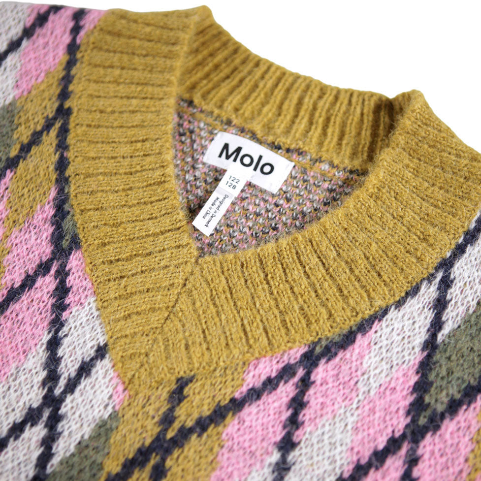 Molo Big Argyle Gwenda Sweater