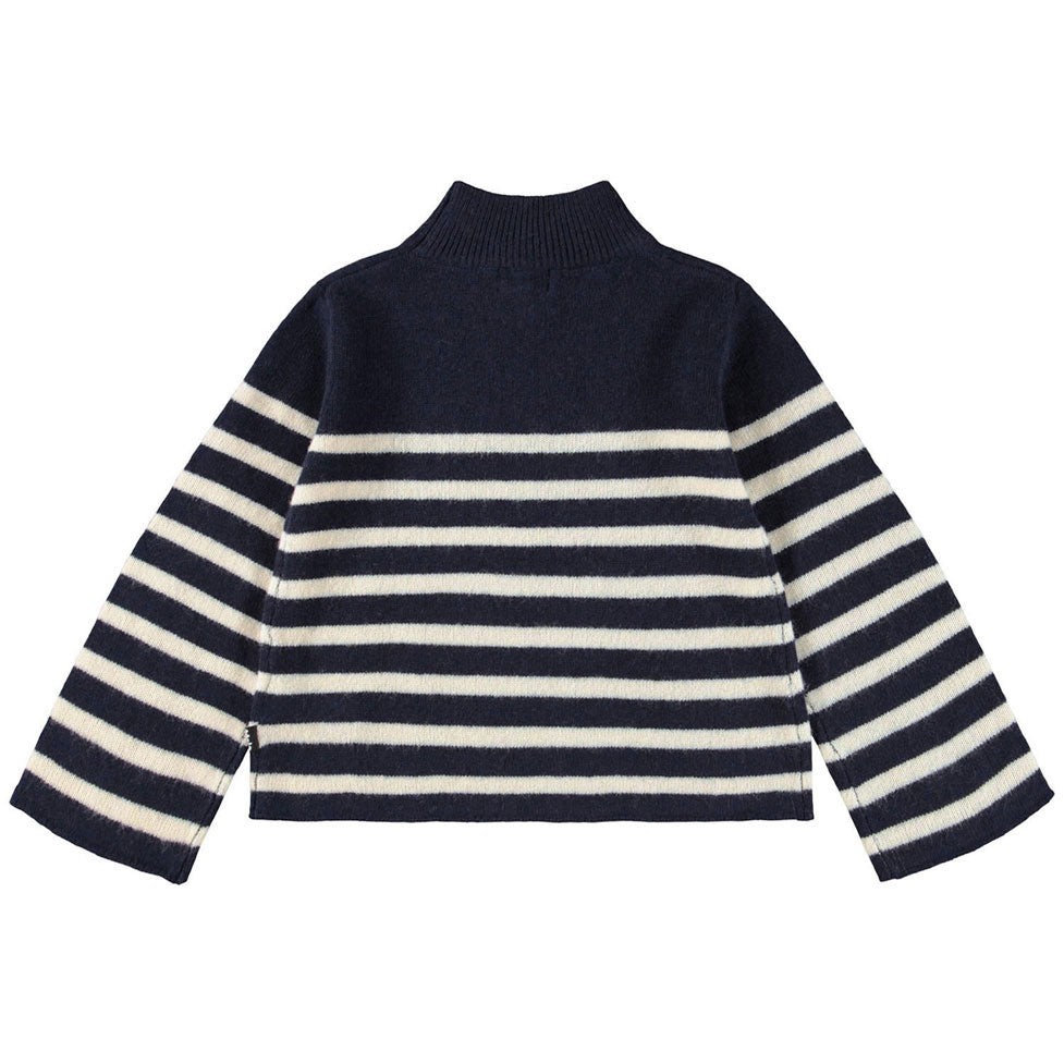 Molo Blue Cream Govina Sweater