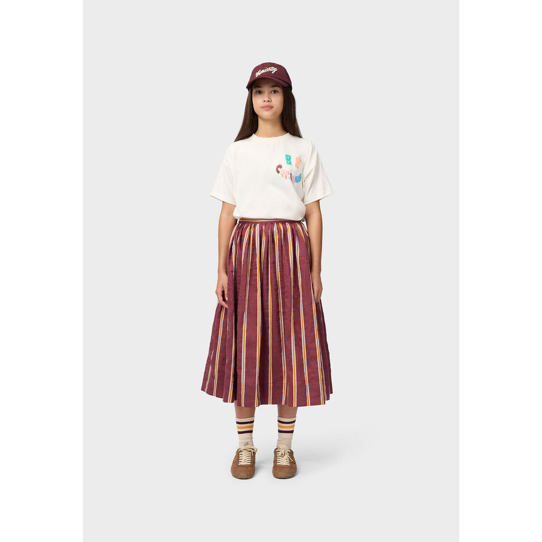 Molo Berry Stripe Birtney Skirt