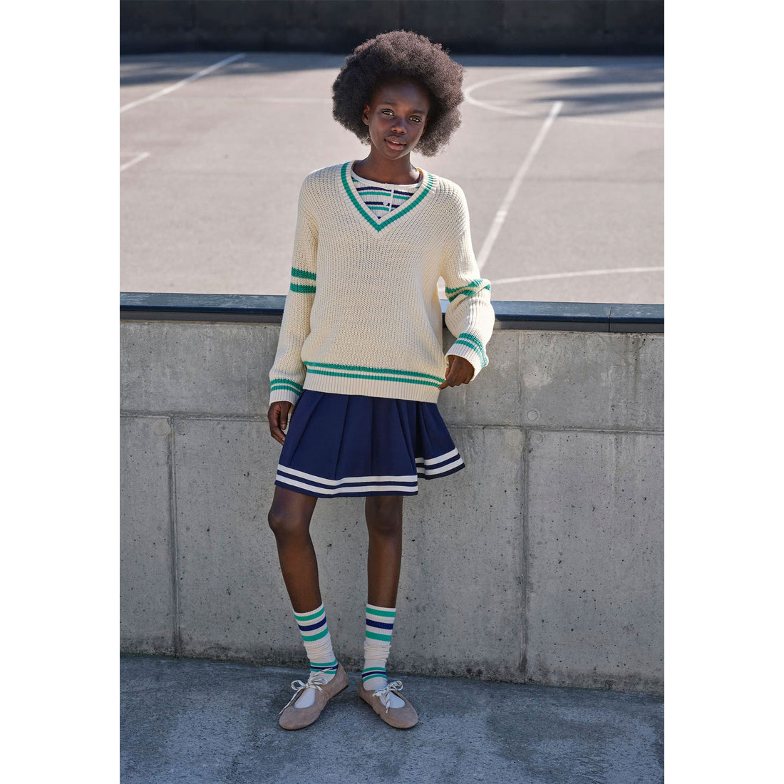 Molo Navy Blazer Barb Skirt