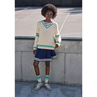 Molo Navy Blazer Barb Skirt