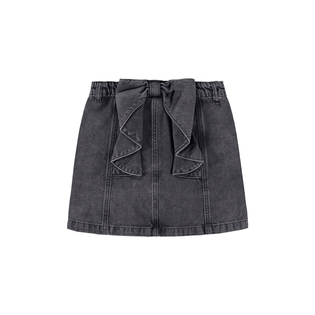 Molo Grey Washed Denim Bellamy Skirt